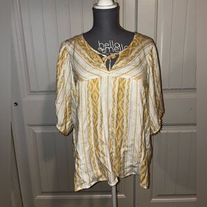 Ariat Marigold & White Women's Top / Blouse